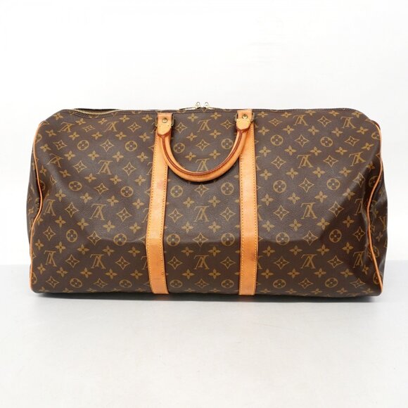 LOUIS VUITTON Authentic Brown Monogram Keepall 55 Boston Bag - Picture 12 of 12
